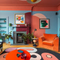 What are some tips for decorating a house with bold colors?